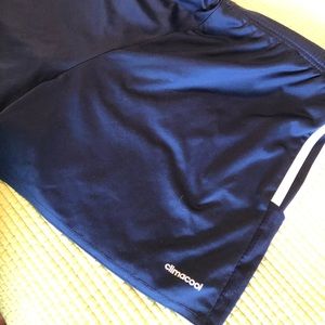 Navy Adidas women’s soccer shorts M